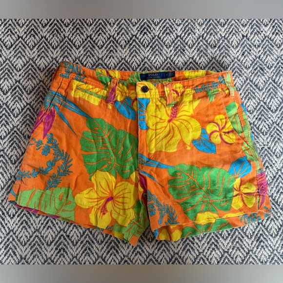 Polo Ralph Lauren Linen Floral Shorts - Picture 2 of 6